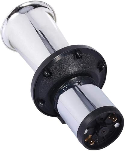 Miniatura 7 de KIMISS 12V 110DB coche camión vintage estilo antiguo cuerno sirena AHH-OOO-GAH AHOOGA OOGA (plata)