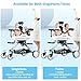 Single＆Double Stroller, Foldable Double Stroller Newborn and Toddler with Umbrella, Compact Lightweight Strollers for Infant & Toddler with Storage Basket, Single＆Twin Stroller for Baby Aged 0-6 Years