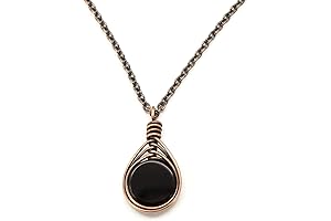 Handcrafted Black Onyx Pendant Necklace "Raven's Guidance"