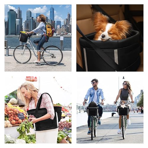 ANZOME Folding Dog Bike Basket