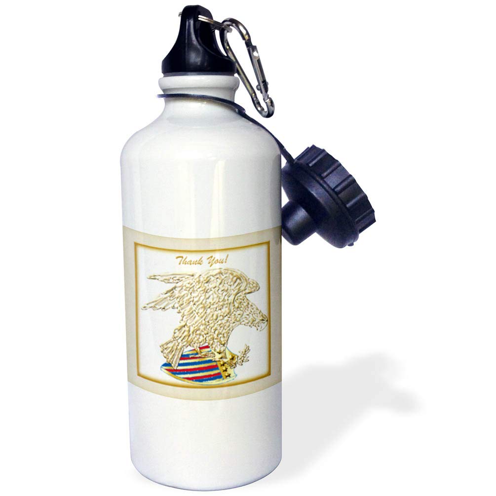 3dRose Sports Water Bottle 21 oz Multicolor
