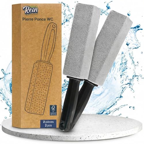 Piedra Pómez WC Profesional 2x – Piedra Pómez para Limpieza WC contra Cal y Manchas, Alternativa a Limpiador aseo, Antical y Piedra Blanca Limpieza para Limpieza Baño y Productos de Limpieza Hogar