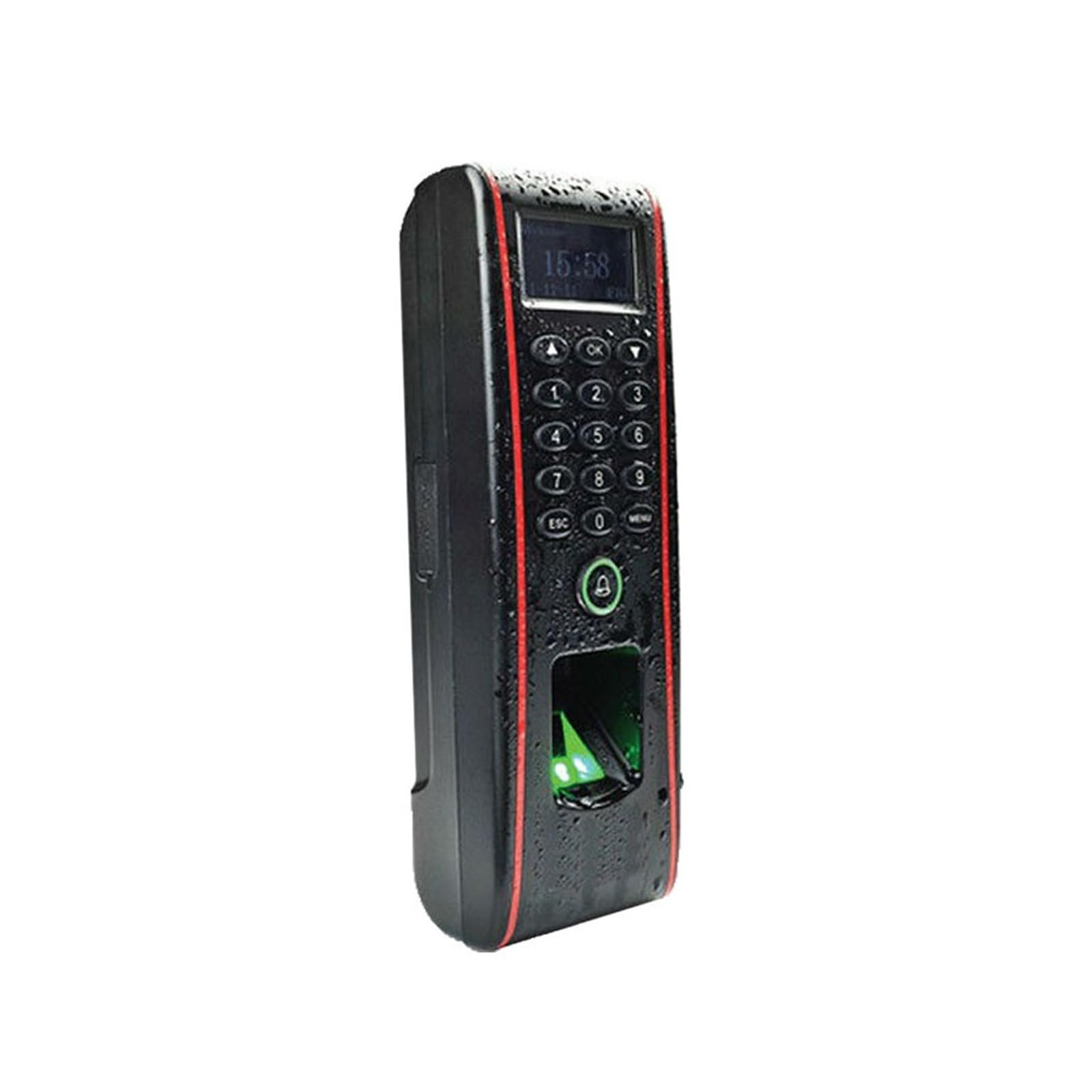 Control Horario Empleados, ZK TF1700/OF107 IP65 de Control de acceso de huellas dactilares biométrico impermeable 125KHZ RFID controlador de acceso con tarjeta con RJ45 ,Material de Oficina(TF1700-ID,