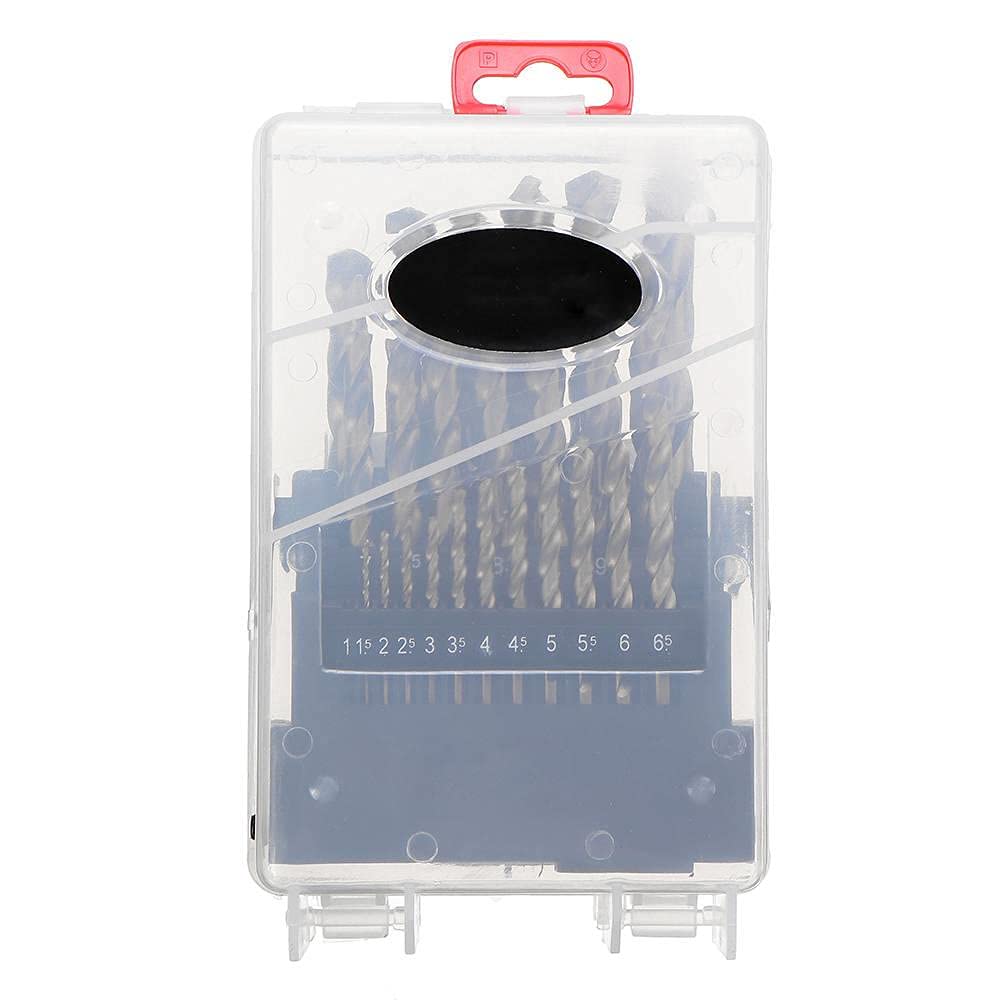 M35 BIT PRIVATO PRATIFICATO COBALTATO Set di punte a spirale HSS-Co con custodia in plastica per la perforazione in metallo in legno in acciaio inox-19 pezzi
