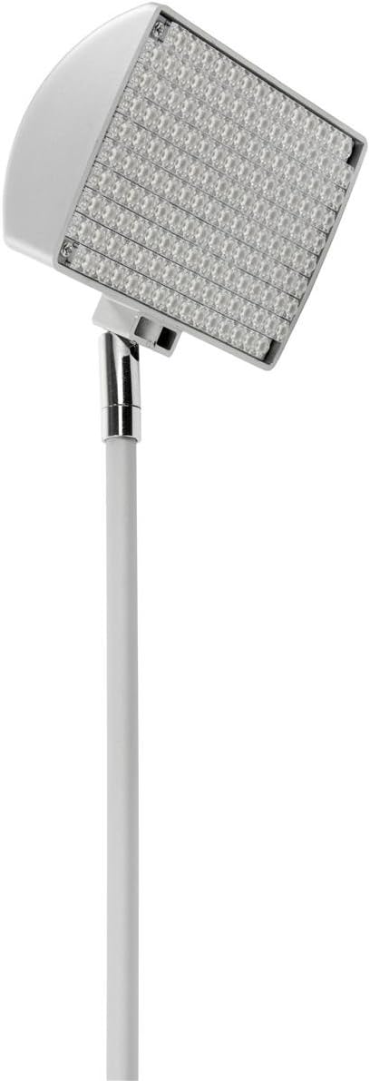 Displays2go, Clamp-on LED Trade Show Spotlights, Aluminum, ABS Plastic, and Iron Construction – Silver Finish (LED12W02SV)