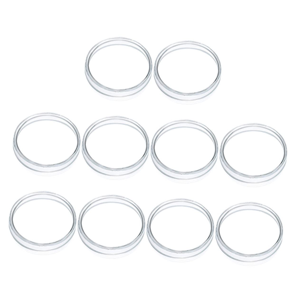 BELLIFFY Professional Petri Dish Pack 10pcs Agar Plates with Lids for Lab Teaching
