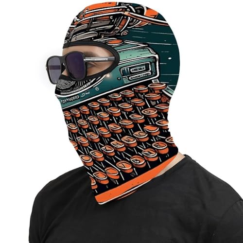 Balaclava tipo pasamontañas impresa para hombres y mujeres, mascarilla térmica para cara, protección contra frío para motocicleta, esquí y actividades al aire libre miniatura 4