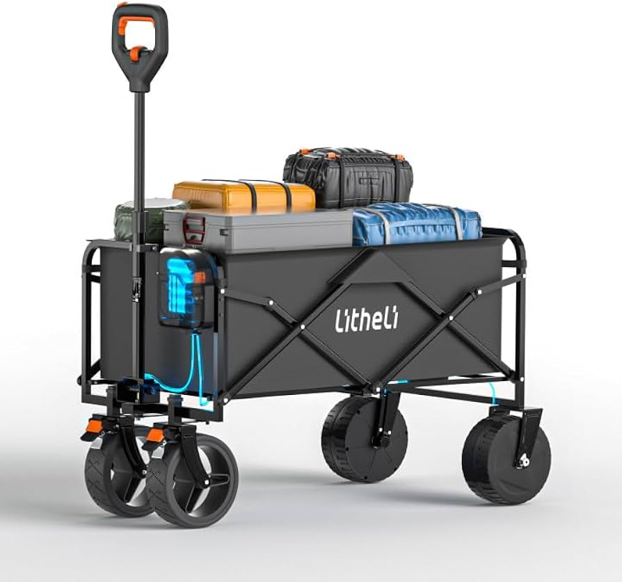 Litheli 電動キャリーワゴン 坂道運搬 軽量 大容量100L Amazon.co.jp: Litheli 電動キャリーワゴン 坂道運搬 軽量 大容量100L