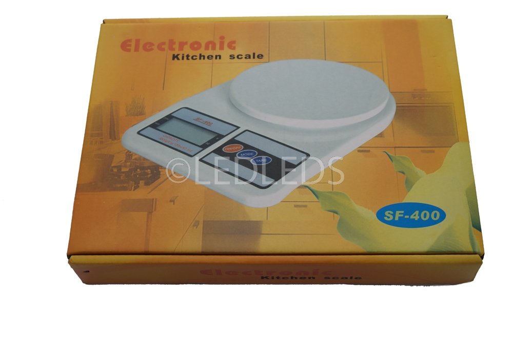 Bilancia Da Cucina Digitale SF400 – Display LCD, Portata 7 Kg (1g – 7kg), Funzione Tara E Spegnimento Automatico