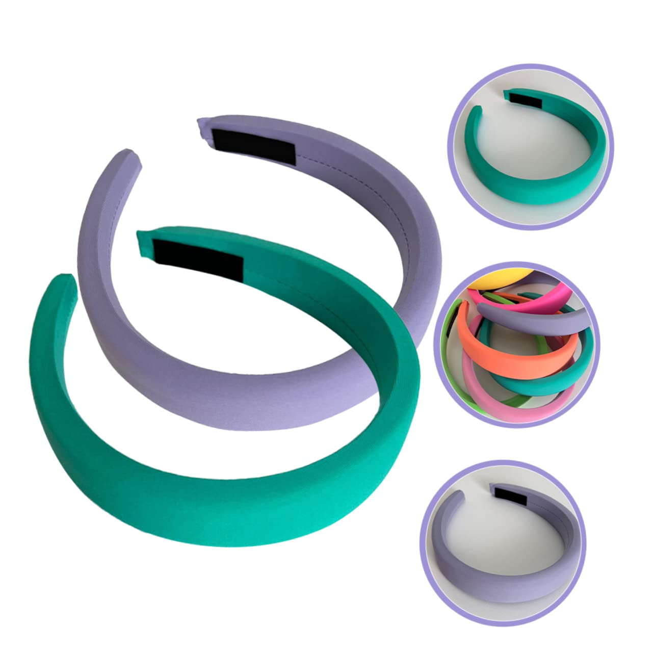 DOITOOL 6piezas Diadema De Tela Ancha y Acolchada Para Mujeres y Pastel Verde Accesorio De Moda y Cómodo Para y Ocasiones Especiales