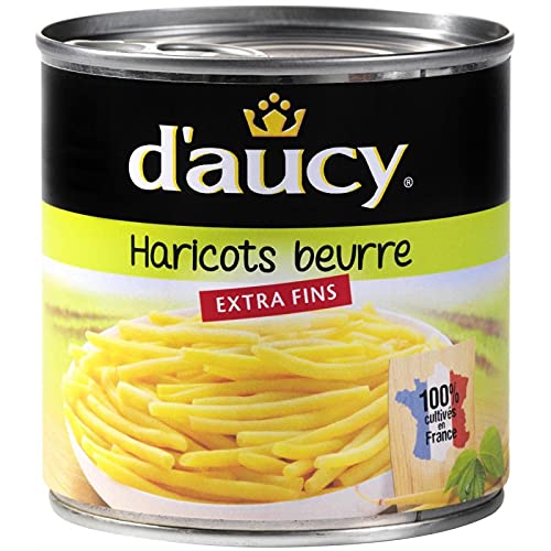D'AUCY - Haricots Beurre Extra Fins 220G - Lot De 4