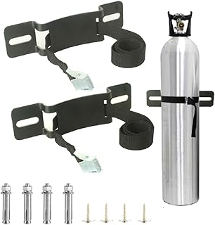 Propane Tank Holder，Oxygen Tank Holder，Nitrogen Gas Cylinder Holder, with Screws and Safety Chain Supported