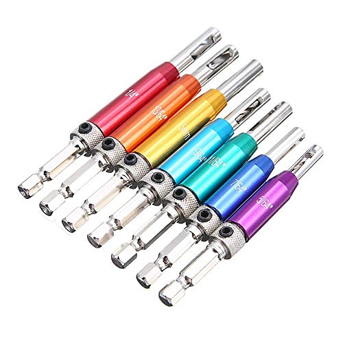 Juego de 7 brocas auto centradore para madera miniatura 3