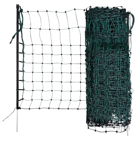 Kerbl Pet Filet électrifiable pour Lapins, clôture pour Lapins, enclos pour Lapins, Point Unique, 25 m x 65 cm, Personnalisable, Mailles serrées