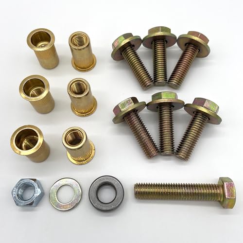 Image of Region Offroad Skid Plate Nutserts and Bolts Set Compatible with Jeep Wrangler TJ LJ 2003-2006