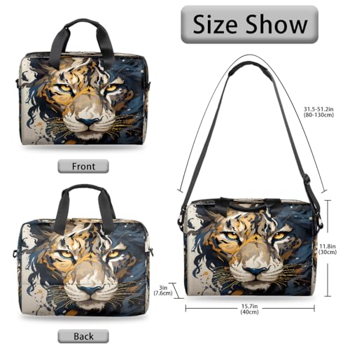Maletín para portátil 16 pulgadas con diseño de leopardo miniatura 5