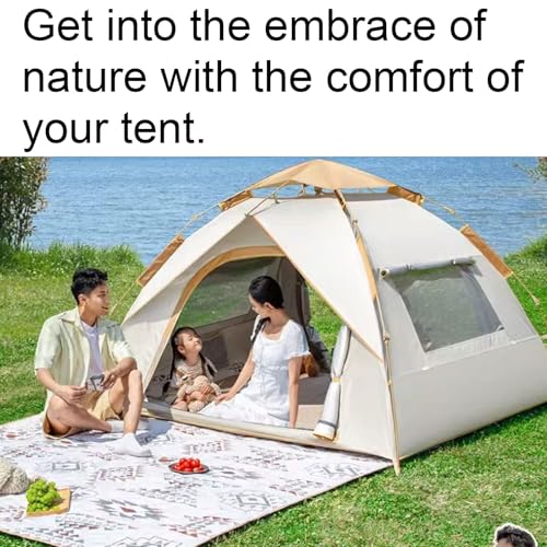 Carpa de camping automática con doble puerta y ventana miniatura 3