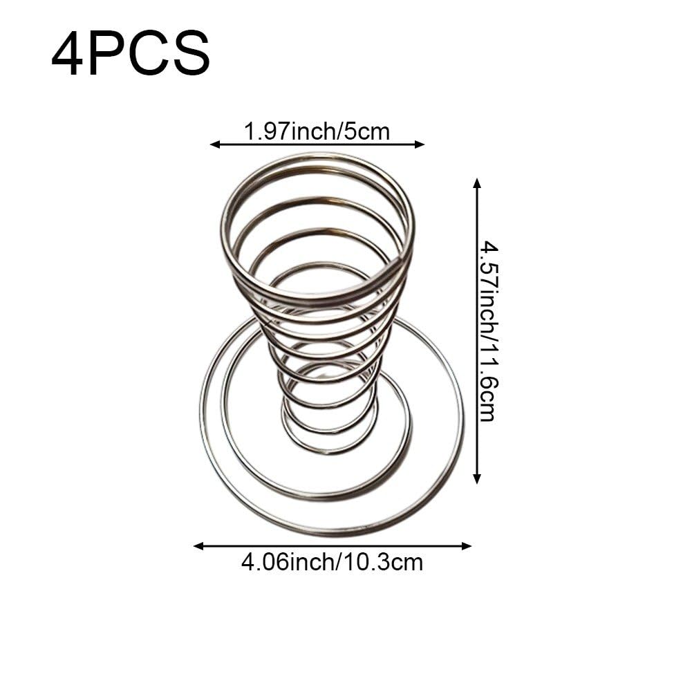 Lot De 4 Supports pour Cornets De Glace, en Acier Inoxydable, pour Pizzas Gaufres, pour Cuisine, Le Restaurant Les Fêtes
