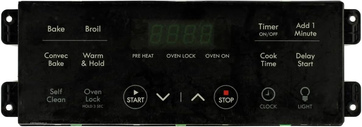 Replacement for Electrolux Oven 316630003 Electronic Clock Timer, Black Overlay #Used # Tested