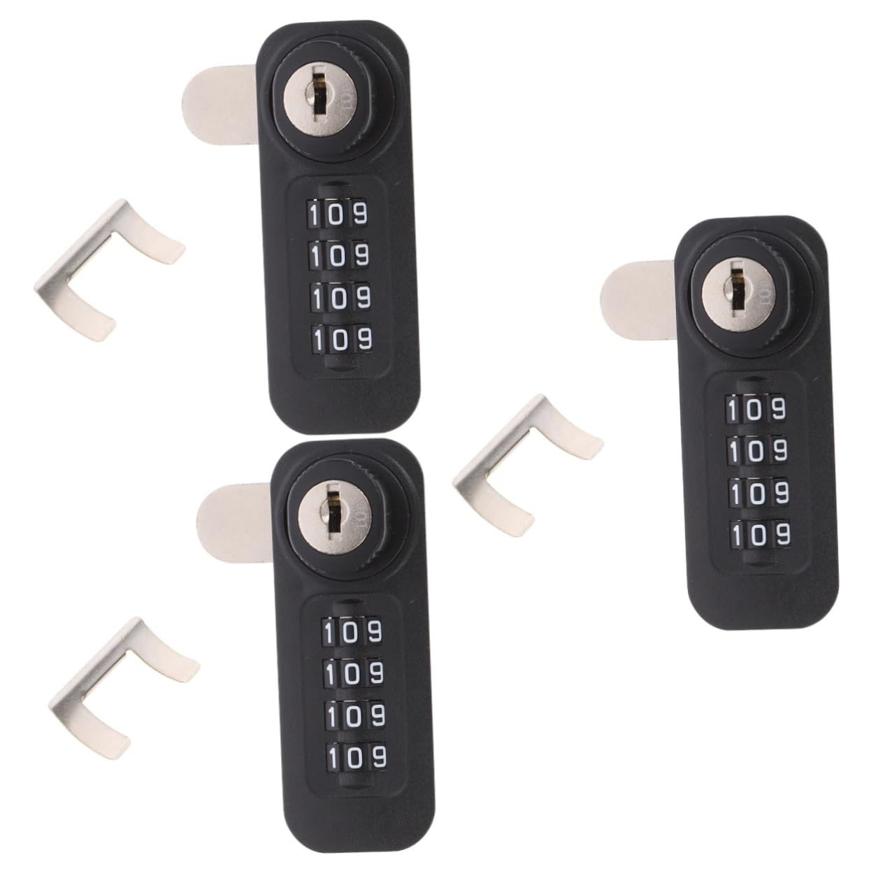 OSALADI 3piezas Cerradura De Combinación Mecánica De Dígitos Para Gabinete De Seguridad Cerradura De Taquilla De Acero Para Protección De Pertenencias Diseño y Seguro