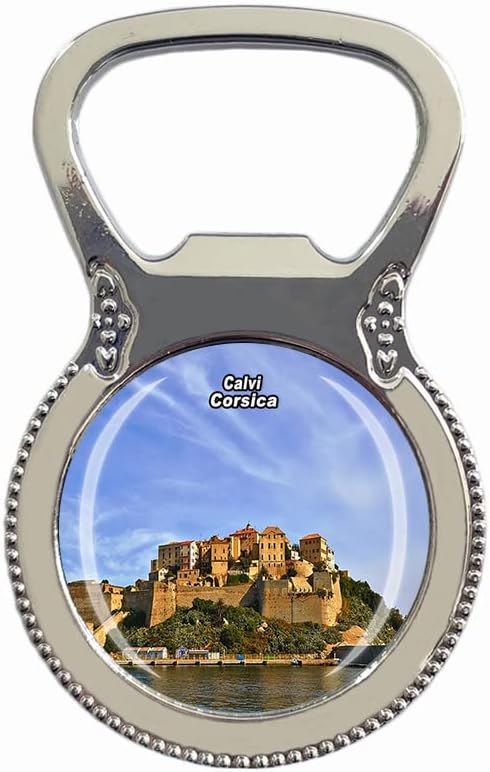 France 3D Calvi Corsica Beer Bottle Opener Fridge Refrigerator Magnet Metal Glass Crystal Travel Souvenir Gift Home Decoration