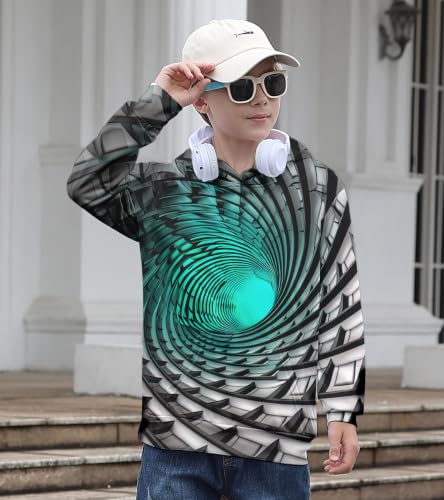 Image of Belovecol Boys Hoodies 3D Printed Hooded Sweatshirts with Pocket for 6-16Y