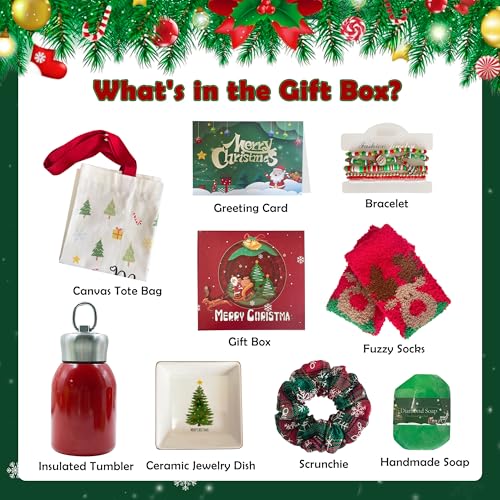 Christmas Gifts Box for Women, Xmas & New Year Gifts Baskets Holiday Gift Sets for Mom, Grandma, Daughter, Sister, Wife, Girlfriend, Friend, Coworker, Teacher - Image 3
