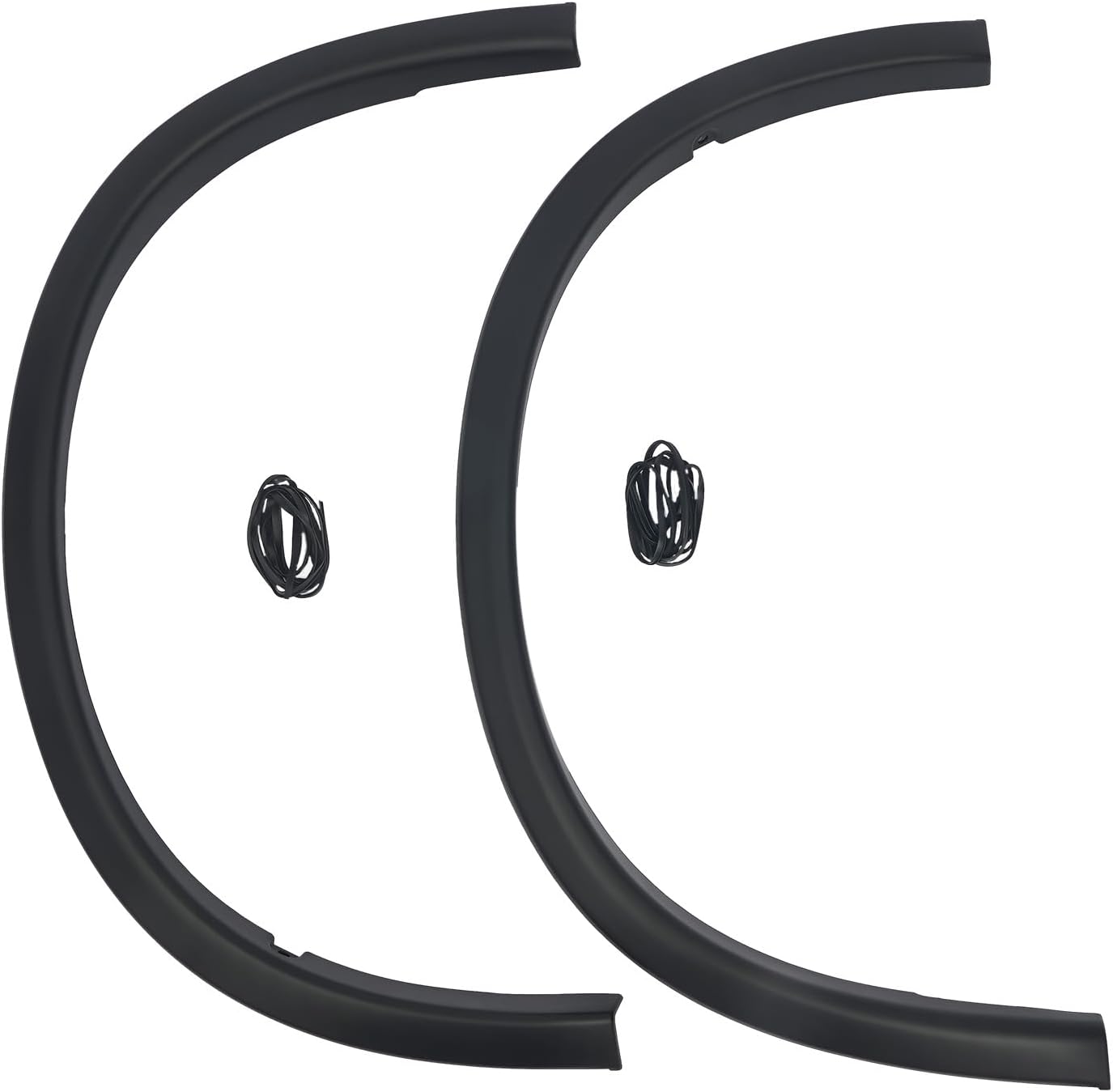 1 Pair Front Fender Flare Trims For 2020-2023 Mitsubishi Outlander Sport, 5220BA33, 5220BA34, Front Left&Right Side Wheel Flare Arch Molding Trim (Driver + Passenger Side)
