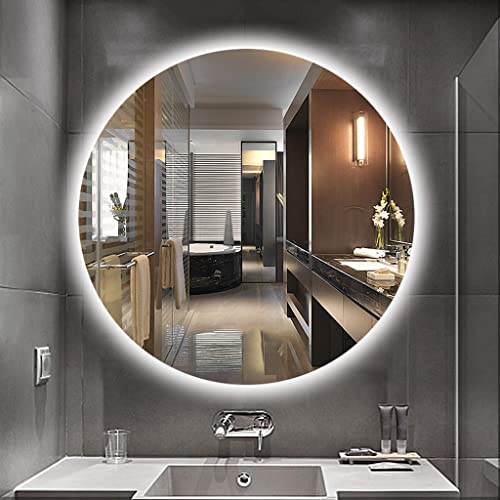 ➋▬Lo specchio a parete adotta chip PA≥90 ad alto CRI, 120 perline lampada per metro, potenza 9,6 W/m, sicurezza e risparmio energetico, protezione per gli occhi con luce soffusa, vero restauro