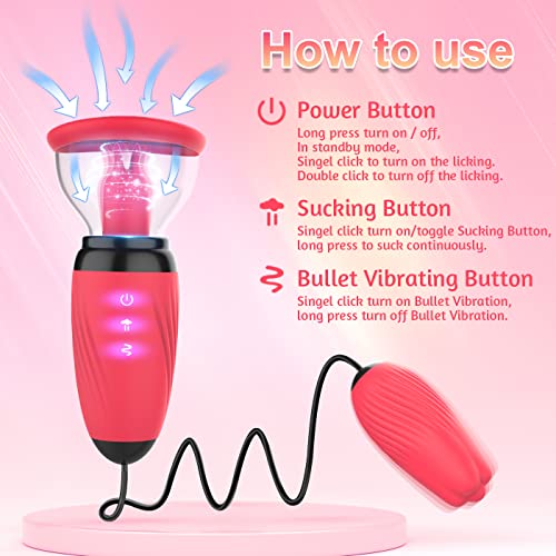 Electric Clitoral Vagina Vacuum Pussy Pump For Women, Clit Licker Sucker Toy G Spot Stimulator With 6 Suction 10 Licking Vibrating Modes, Nipple Breast Suckers Adult Sex Toys For Couples Pleasure Sex #TOP3
