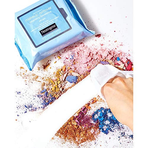 Neutrogena Makeup Remover Cleansing Face Wipes, Daily Cleansing Facial Towelettes To Remove Waterproof Makeup And Mascara, Alcohol-Free, Value Twin Pack, 25 Count, 2 Pack #TOP5