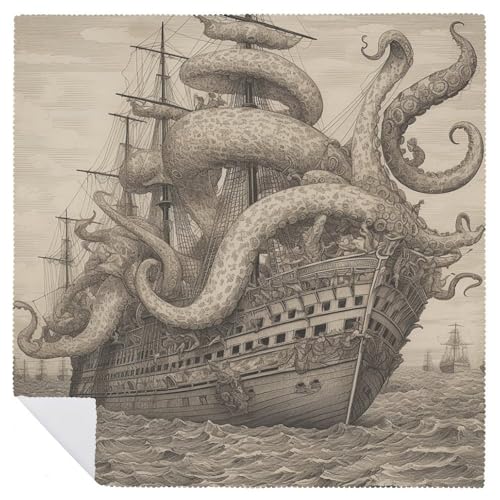 Servilletas de Tela Decorativas Estilo Pirata 6 Unidades miniatura 6