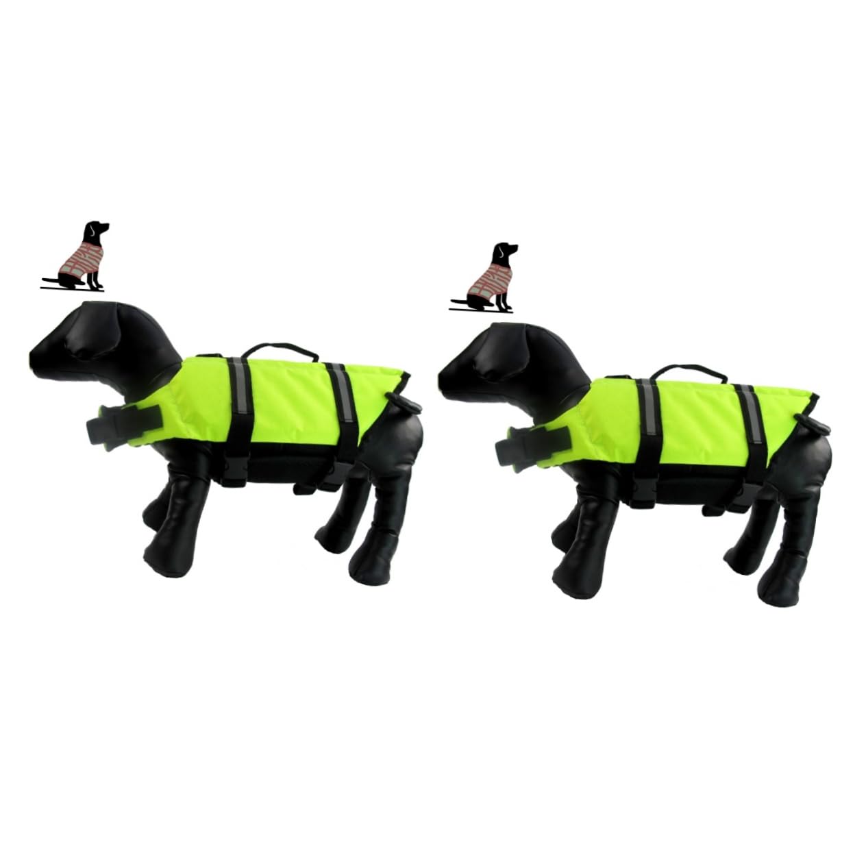 HANABASS 2St Rettungsweste für Haustiere Rettungsring für Haustiere Weste Rettungsring Welpenschwimmwesten für kleine Hunde xs Hund reflektierender Hund schweißabsorbierendes Haustier