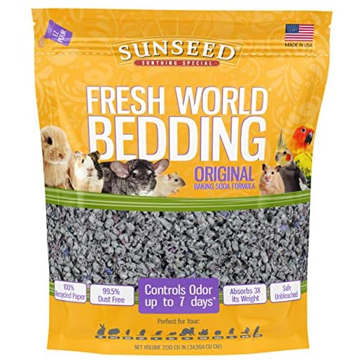 Sunseed 18222 Fresh World Bedding for Small Animals, Original Gray - 2130 Cubic Inch