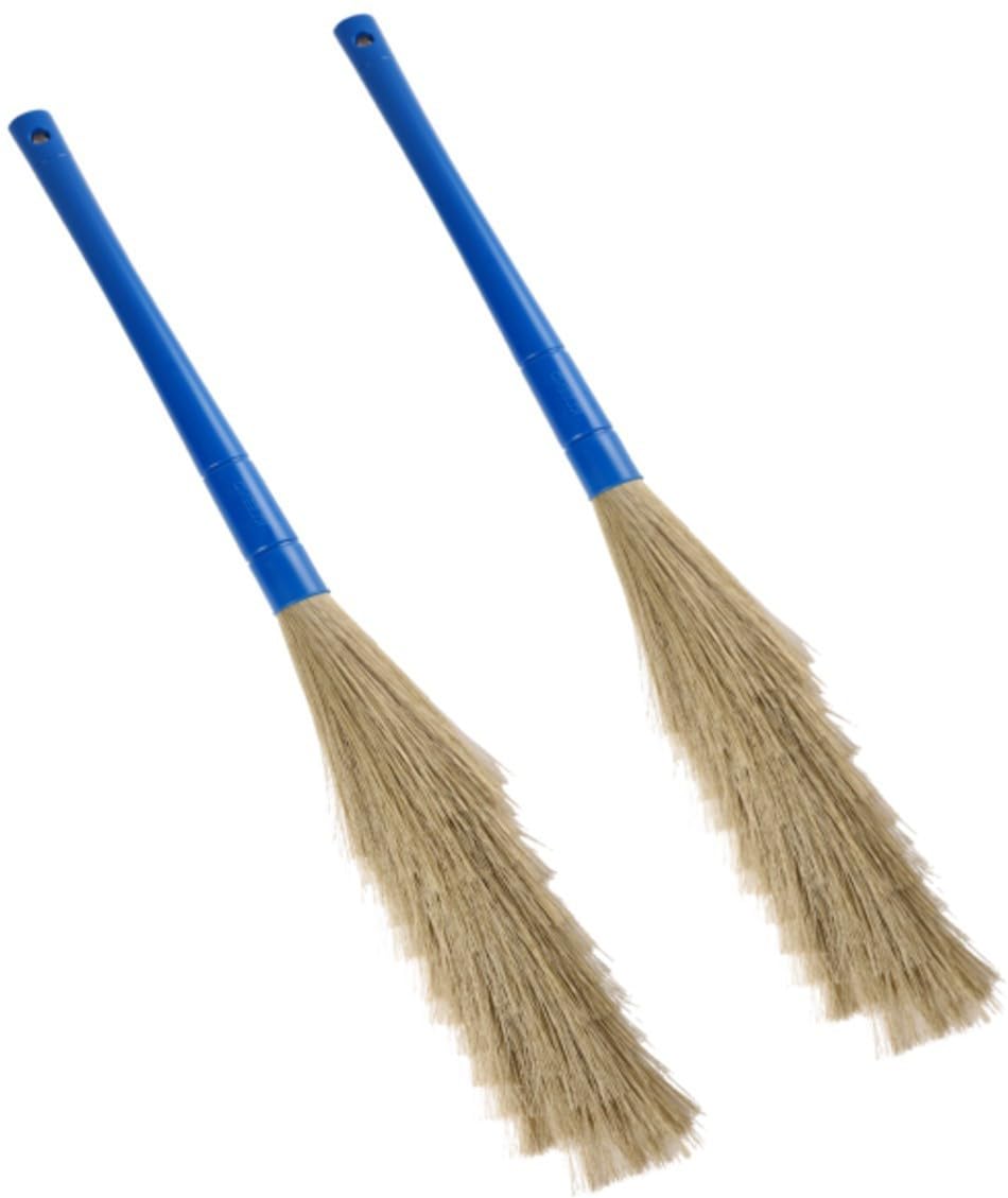 GABA Plastic Jharu Pack of 2 – Multicolor, Dust-Free Plastic Bristles-image-39