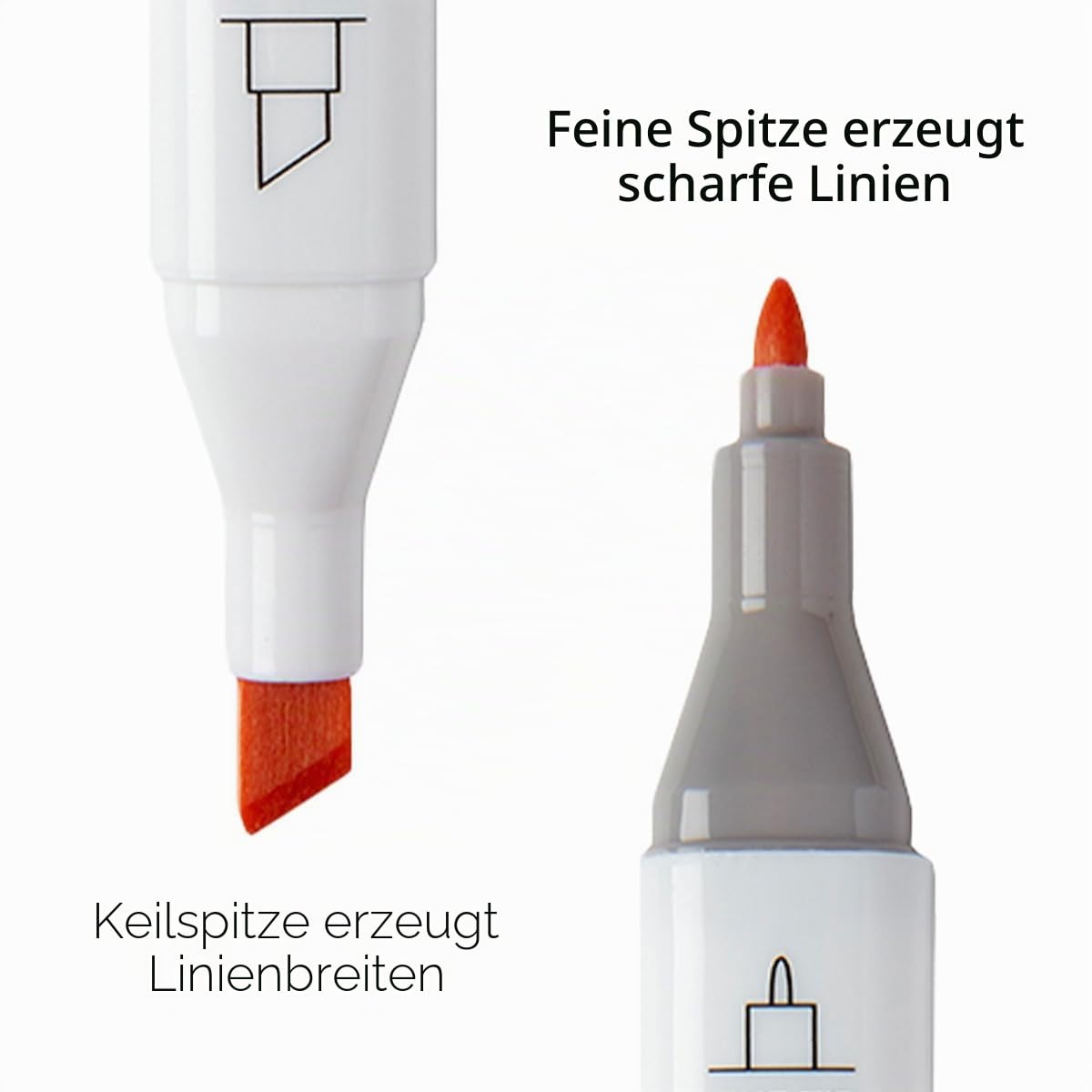 KINGART PRO Doppelendige Kunstmarker mit Alkoholtinte, 120 Farben, feine Spitze und Keilspitzen, permanent mit hervorragender Mischbarkeit, inklusive Kunststoffetui, 120 Stück