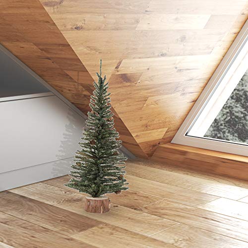 Vickerman-24-Caramel-Pine-Artificial-Christmas-Tree-Unlit-Seasonal-Indoor-Home-Decor-with-Decorative-Wood-Base-Realistic-Looking-Tree-Reliable-and-Durable Vickerman 24 Caramel Pine Artificial Christmas Tree Unlit Seasonal Indoor Home Decor with Decorative Wood Base Realistic Looking Tree Reliable and Durable