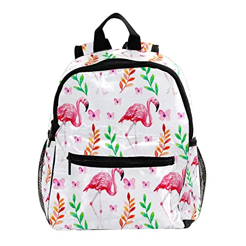 Sac à dos pour garçons et filles rose à flamants de 30,5 cm
