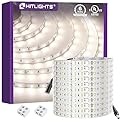 HitLights White LED Strip Lights 4000K 24V, 26.2ft Cuttable Tape Backed 3oz PCB, UL Listed, 1325 Lumen/m, CRI>95, IP20, Lighting for Living Room, Kitchen, Under Cabinets (Power Source Not Included)