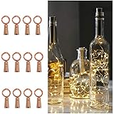 【Weit verbreitet】: Flexibel und ultradünn, aber robust gebaut, können Ehome Weinflaschen-Korkleuchten leicht gebogen werden, 360 Grad funkeln mit schöner Wirkung, perfektes Korklicht für Weinflaschen, Glasflaschen, Bierflaschen und das Sammeln von Schnapsflaschen usw. Gut für DIY Dekorationen Hochzeitsfeier Esstisch Halloween Weihnachten und so weiter, sogar eine große Weinflasche leuchtet mit Kork für viele andere Projekte oder Kunsthandwerk aller LED-Dekoration.