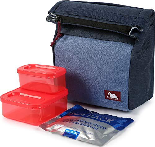 Arctic Zone Kids Classics Lunch Sack With 210G Ice Pack And 4 Piece Kids Sandwich Set - Blue #TOP9