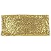 Desirable Life Pack of 50 Stretch Sequin Chair Sashes Chair Bands One-Sided Sequins Decor for Hotel Wedding Reception Party Event Chair Cover Decoration 4