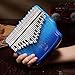 34 Keys Kalimba Thumb Piano Includes Chromatic Scales Beginner's Set Protective Case Tuning Hammer African Instruments with Manual for Children Adults Beginners Best Gift (Walnut B)