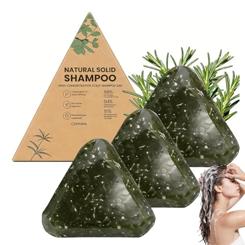 Shampoing solide doux hydratant au romarin pour cuir chevelu sensible