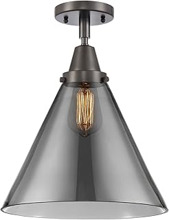 Innovations 447-1C-OB-G43-L One Light Flush Mount from Franklin Restoration Collection