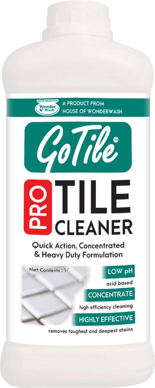 GoTile Pro Tile Cleaner (1L) Removes Hardwater Marks, Limescale and