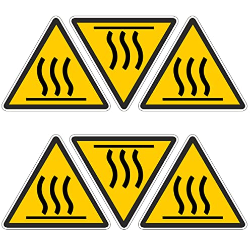 Autocollants surface chaude haute température danger 10 x 11,5 cm (6 surface chaude) Cover