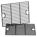 17inch Grill Grates for Nexgrill 4 Burner 720-0830H 720-0670A 720-0783E 720-0958A 5 Burner 720-0888N, Cast Iron Cooking Grids for Kenmore 415.16106210 ,Charbroil 4 Burner 463241113 463449914 ,2 Pack