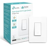 Kasa Matter Smart Light Switch&colon; Voice Control w&sol;Siri&comma; Alexa & Google Assistant &vert; UL Certified &vert; Timer & Schedule &vert; Easy Guided Install &vert; Neutral Wire Required &vert; Single Pole &vert; 2&period;4GHz Wi-Fi &vert; KS205