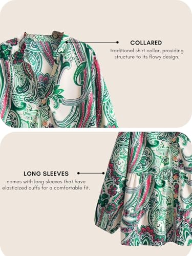 Image of Leriya Fashion Shirts for Women - Korean Style Long Sleeve Oversized Button Down | Plus Size Workwear Top for Office & Casual Wear (Available in Plus Size and Combo Pack of 2)